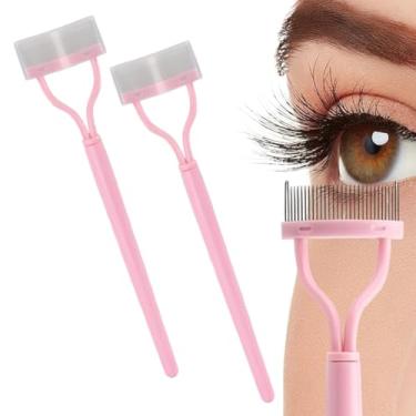 Imagem de Ferramentas separadoras de cílios de 2 peças, design de pente fino para definir e pentear cílios