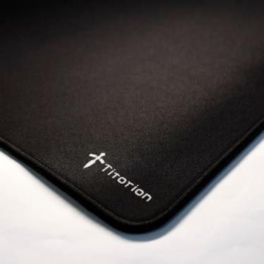 Imagem de Mouse Pad Gamer Control Profissional 49x42 Deskpad Hexágono Branco Preto Liso Ergonômico - Titorion (Preto)