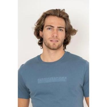 Imagem de Camiseta Aleatory Estampada Spot Azul-Masculino