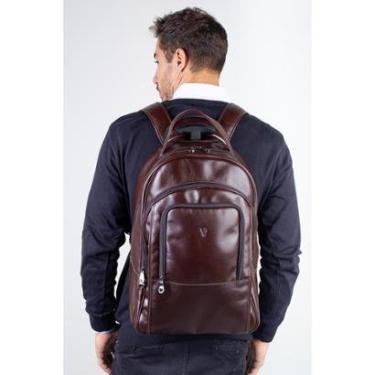 Imagem de Mochila de carrinho em couro italiano Heitor-Masculino