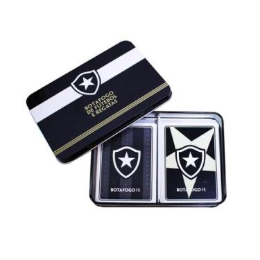 Imagem de Jogo Com 2 Baralho Dentro Da Lata - Botafogo - Mileno