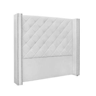 Imagem de Cabeceira Solteiro Vicenza Poliuretano Branca - Spezzia Decor