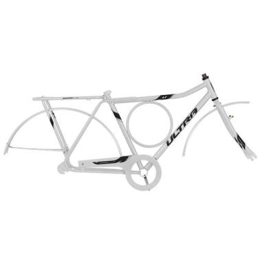Imagem de Kit Quadro Ultra Bikes Stronger Cp Us26, Branco, Aro 26