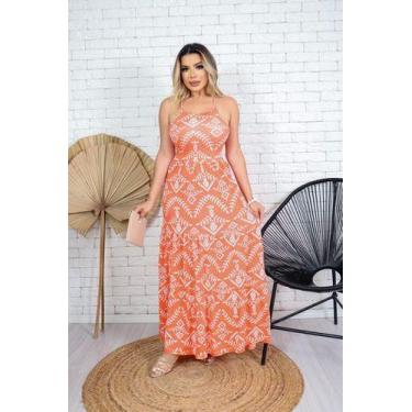 Imagem de Vestido Longo Saia 3 Marias Babado Cruzado Nas Costas - Luh May, M