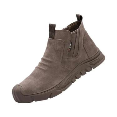 Imagem de Botas De Trabalho Masculinas Com Biqueira De Aço E Antiperfuração, Cal