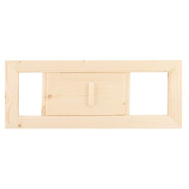 Imagem de Luqeeg Grade de Ventilação de Ar Ajustável de Madeira para Sauna ou Sala de, Material de Madeira Durável, Fácil de Limpar, Adequada para Sauna ou Sala de