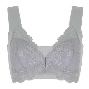 Imagem de Sutiã De Mastectomia Macio Fechamento Frontal Pós-cirurgia Sutiãs De Enfermagem Sem Fio Sem Costura Bralette Big Cup Lingerie Top, G, 115C