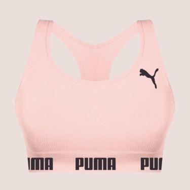 Imagem de Top Puma Feminino Alta Sustentação Fitness Fit Para Academia Treino Corrida-Feminino