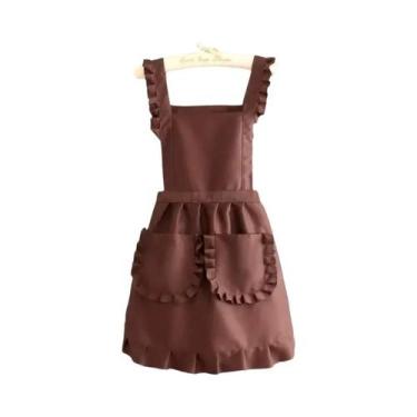 Imagem de Avental Sem Mangas Estilo Coreano Para Mulheres, Bonito Para Salão De 