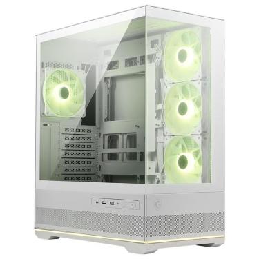 Imagem de Gabinete Gamer MSI MAG Pano 110R PZ White, Mid Tower4x FANs ARGB, M-ATX, - PANO110RPZWHT-Unissex