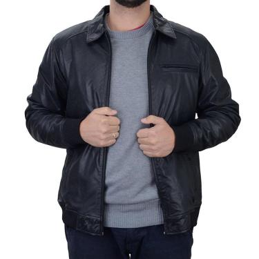 Imagem de Jaqueta Masculina Jack Couro Preta - 00405-Masculino
