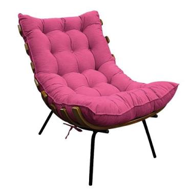 Imagem de Poltrona Decorativa Costela MR01 Base Fixa Sintético - Doce Sonho Móve