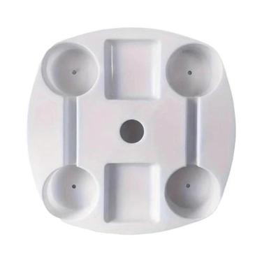 Imagem de Guarda-sol De Praia Com 4 Suportes Para Copos E 4 Compartimentos Para 