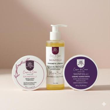 Imagem de Kit SkinFolli  Fim da Foliculite, Pelos Encravados e Atrito - Casca de