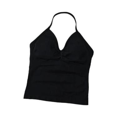 Imagem de Top De Treino Sem Costura Para Mulheres, Sutiã Esportivo De Cor Sólida