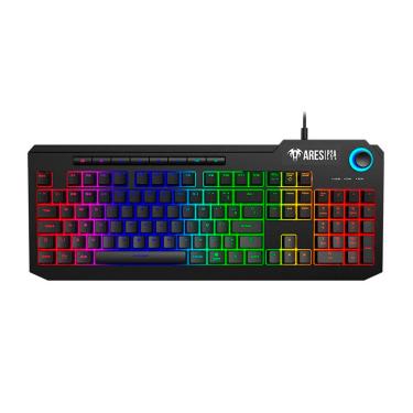 Imagem de Teclado Gamer Ares P2A RGB ABNT2 Preto ARES-P2A-BK Gamdias