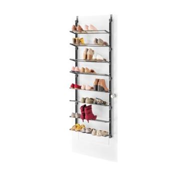Imagem de Whitmor 24 pares de organizadores de sapatos de porta, rack de armazenamento resistente para armário pendurado em armários para sapatos