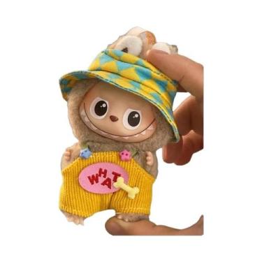 Imagem de Conjunto De Roupas Para Boneca Labubu De 17cm: Top Fofo Arco-Íris E Ch