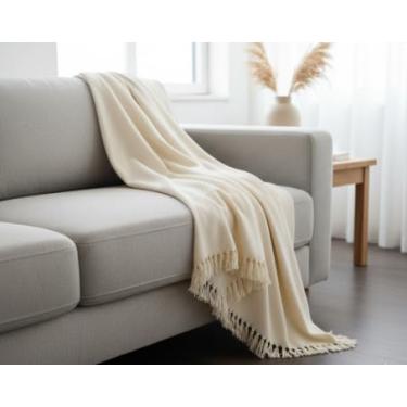 Imagem de Manta Para Sofá Gigante Luxo KING Manta Decorativa Premium 100% Algodão – Capa Protetora e Decorativa para Sofá Cama ou Sala (Pop 2,10mx1,40 CRUA)