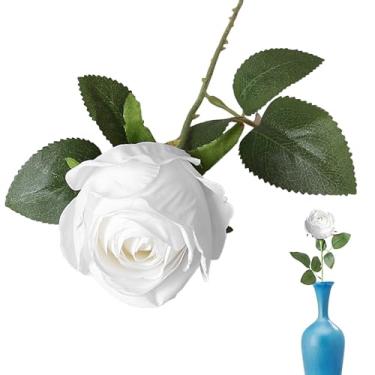 Imagem de Flores falsas, flores de simulação, decoração de casamento em casa, adereços de fotografia retrô para estúdio, aniversários, mesa de parabéns, quarto, recepção, sala de estar, proposta de dos