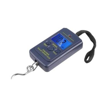 Imagem de Balança Eletrônica Portátil LCD De 50kg Com Fita Métrica Retrátil De 1