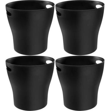 Imagem de 4 Baldes de Gelo Plásticos 7L para Cerveja Vinho Garrafa Champanheiras