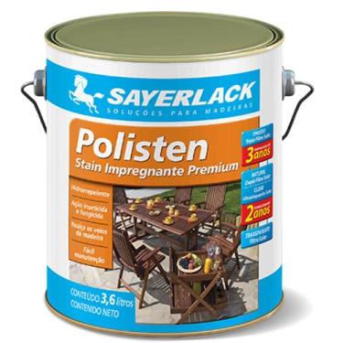 Imagem de Polisten Stain Transparente Acetinado 3,6L Sayerlack Tratamento e Prot