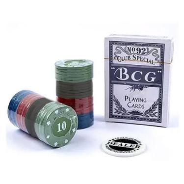 Imagem de Kit de Poker Completo 54 Cartas e 48 Fichas - Gici Sports