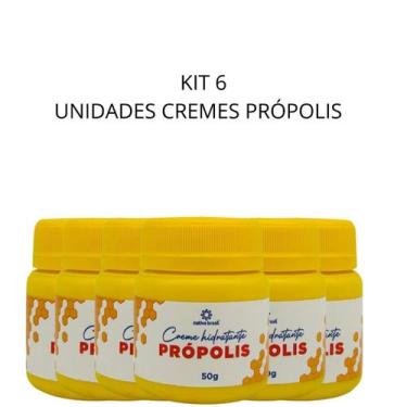 Imagem de Kit Sexteto Creme Hidratante Corporal Própolis Nativa Brasil 50g