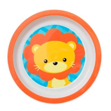 Imagem de Prato raso infantil fun animal estampado buba - leão