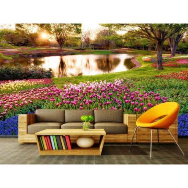 Imagem de Papel de Parede Autocolante Floresta 1m x 1m - PVC 1000g