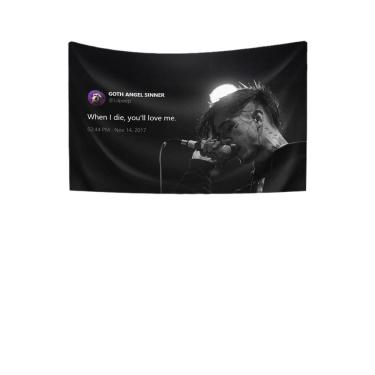 Imagem de Tapeçaria de parede Lil Peep Quote Inspirational Design 100x150cm