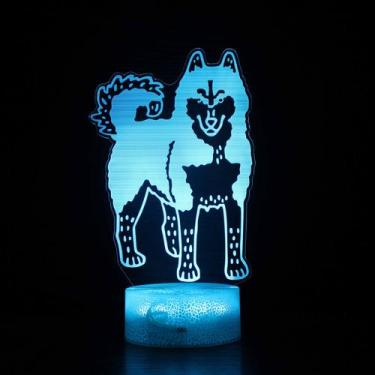 Imagem de Luz noturna LED 3D que muda de cor para crianças e lobos - Yiweisai