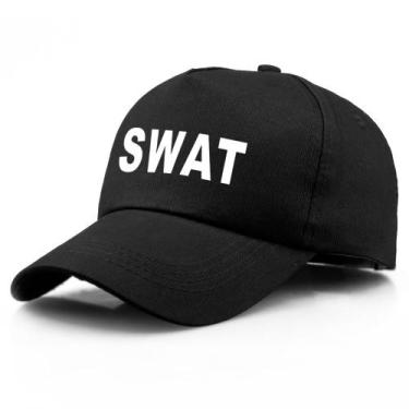 Imagem de Boné de beisebol Trucker SWAT Letter Print Algodão 80g 58cm - Yiweisai
