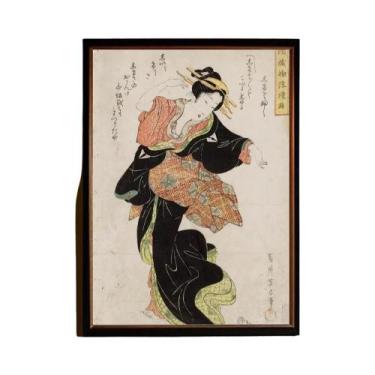 Imagem de Kuniyoshi Utagawa Courtesan Print HD Canvas Painting Para Decoração De