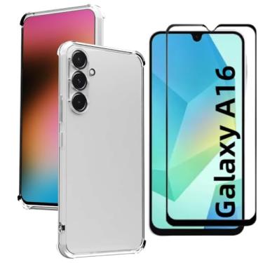 Imagem de Kit Capa Capinha Transparente e Película De Vidro 3D Para Samsung Galaxy A16