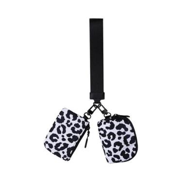 Imagem de Carteira Mini Feminina Com Zíper E Chaveiro 2 Peças, Porta-Moedas Port