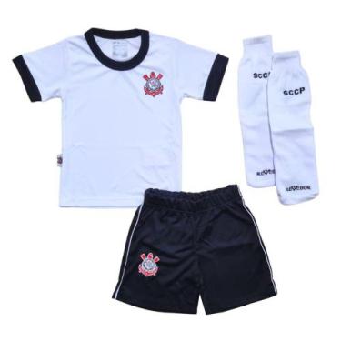Imagem de Uniforme Infantil Corinthians Artilheiro Oficial, Tam 14
