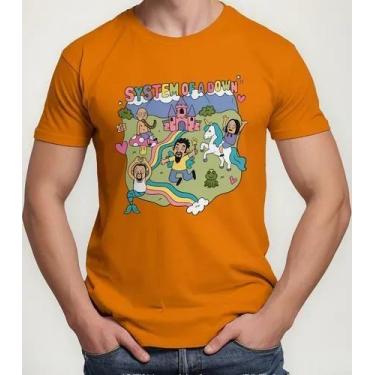 Imagem de Camiseta Camisa Algodão Feminina Masculina Adulto System Of A Dow n Ba
