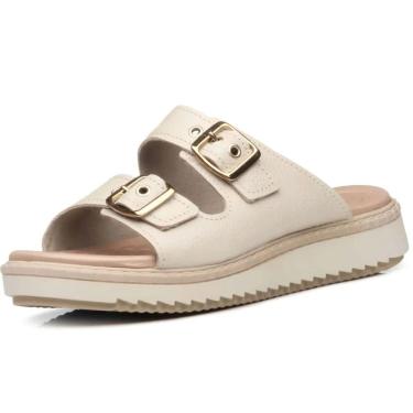 Imagem de Chinelo Feminino em Couro Conforto Moda Pegada