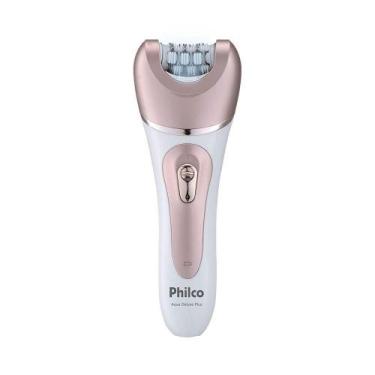 Imagem de Depilador Philco Aqua Deluxe Plus Pdp02r Sem Fio Branco - Rosa Bivolt