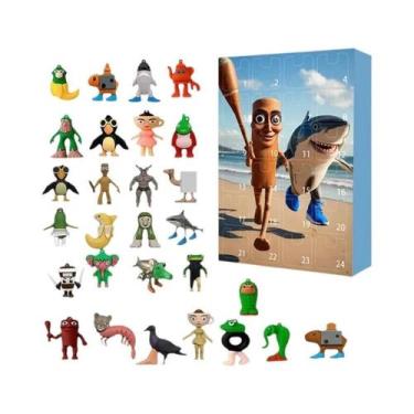 Imagem de 24 Peças Figuras Modelo Italian Brainrot Tung Tung Tralalero Bananini 