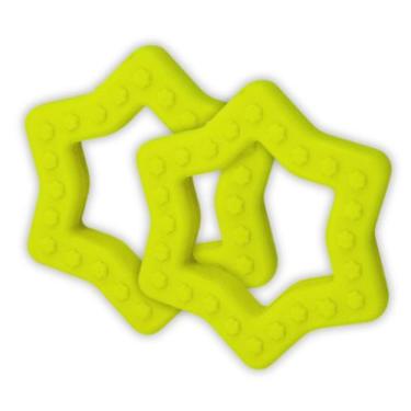 Imagem de 2x Mordedor Pet Estrela Cor Amarelo FAMAPET