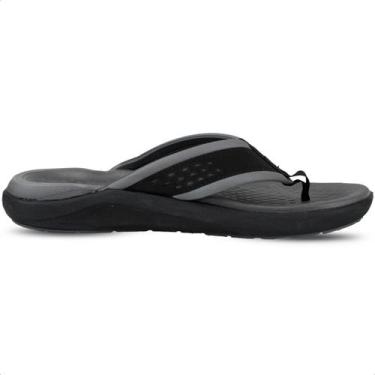 Imagem de Chinelo Olympikus 921 Preto e Chumbo - Masculino, 43-44, Cinza