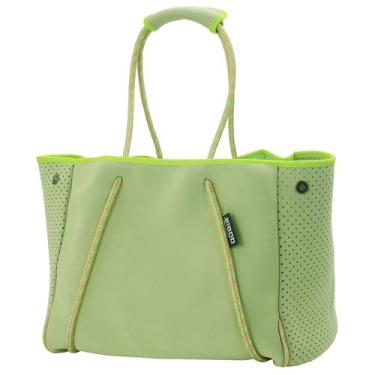 Imagem de Bolsa de Playa Tote QOGiR Neopreno Verde Grande con Bolsillo Interno