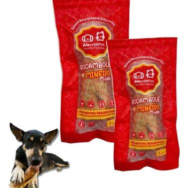Imagem de Mordedor Natural Pet Rocambole Mineiro Miúdo Cães kit com 2 - ALECRIN 