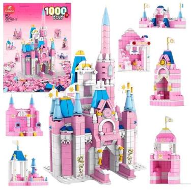 Imagem de Blocos de Montar Castelo Encantado 1000 Peças 6 em 1 - Castela