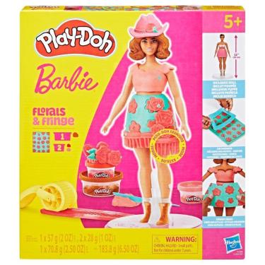 Imagem de Massa De Modelar Play-doh - Arranjos E Franjas - Barbie - Hasbro