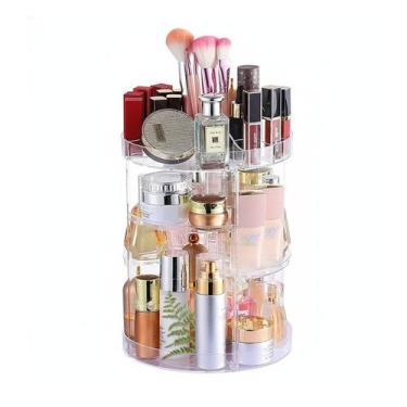 Imagem de Kit 02 Organizador de Maquiagem Cosméticos Giratório 360 - B2