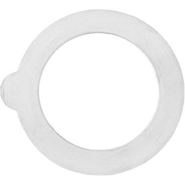 Imagem de KIT 6 PEÇAS ANEL VEDACAO POTE BORMIOLI ROCCO FIDO BORRACHA x8x8cm BRANCO